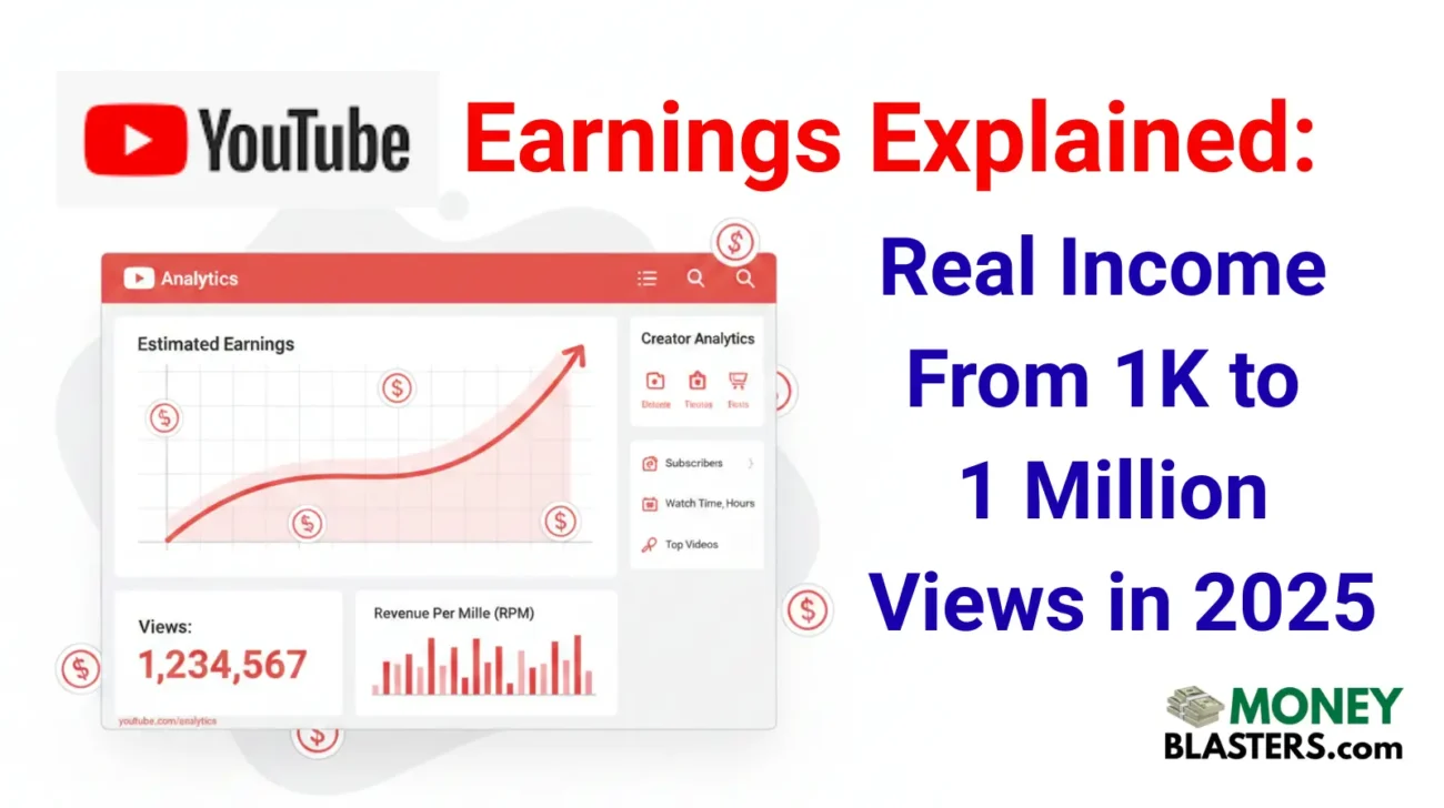 YouTube earnings breakdown chart showing long video and Shorts revenue comparison for 2025