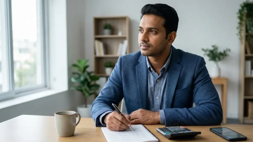 Financial Freedom Psychology illustrated through lifestyle planning, mindset clarity, and realistic expense calculation