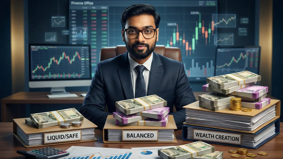 3 Bucket SWP Strategy real case study showing retirement income planning, three fund buckets, withdrawal plan and wealth growth example India