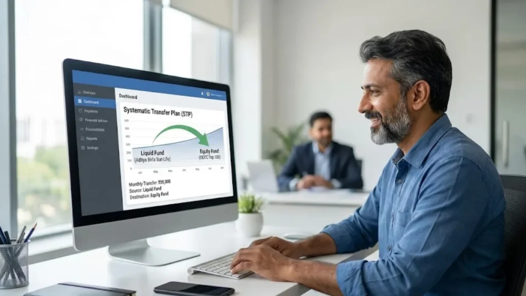 Lump sum investment strategy using STP to reduce market timing risk