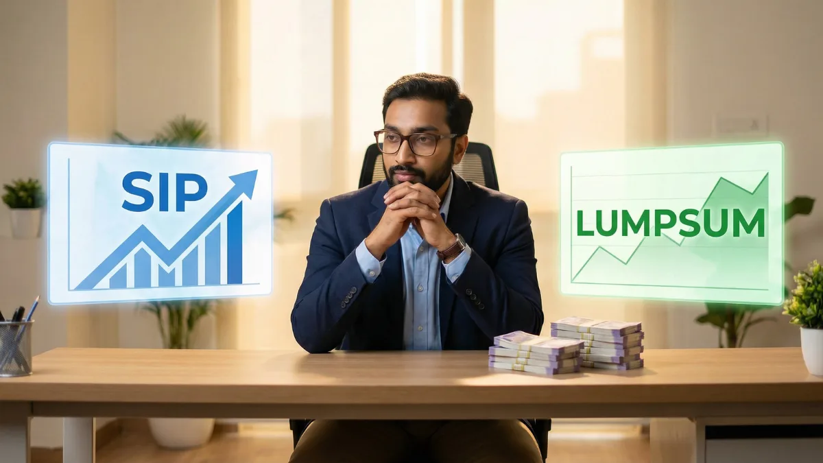 SIP vs Lumpsum investment comparison - Indian investor choosing between investment strategies